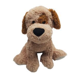 Best Made Plush Puppy Dog Tan Brown Ears And White Paws Stuffed Animal 17" x 17"